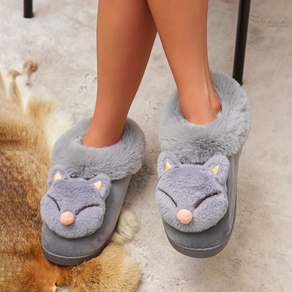 Ladies Home Shoes, Indoor Slippers, Cute Rabbit Plush Slippers