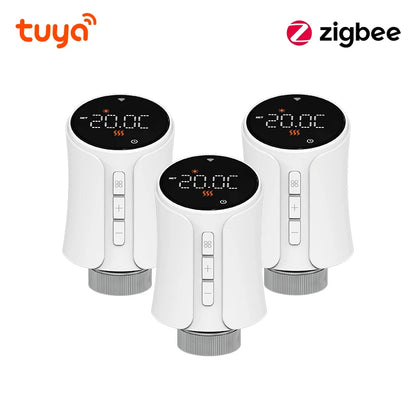 Tuya zigbee 3.0 thermostatic radiator valve head connected thermostatic valves smart thermostatic valve temperature controller