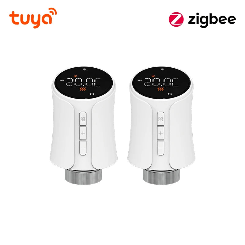 Tuya zigbee 3.0 thermostatic radiator valve head connected thermostatic valves smart thermostatic valve temperature controller