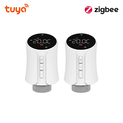 Tuya zigbee 3.0 thermostatic radiator valve head connected thermostatic valves smart thermostatic valve temperature controller